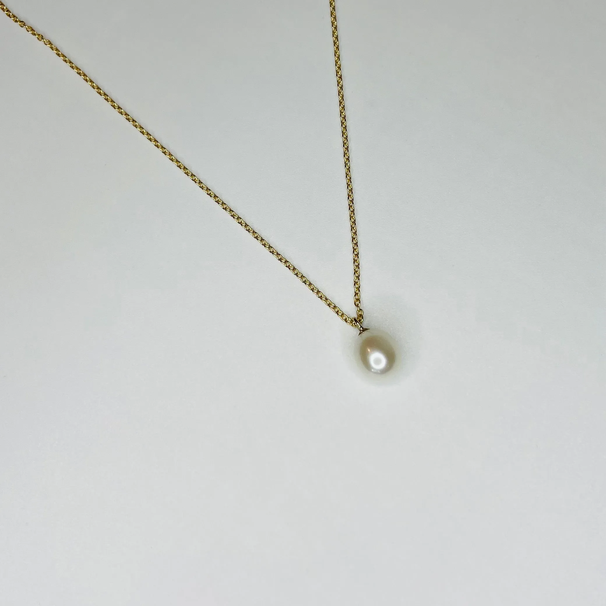 14K Elyse Pearl Pendant