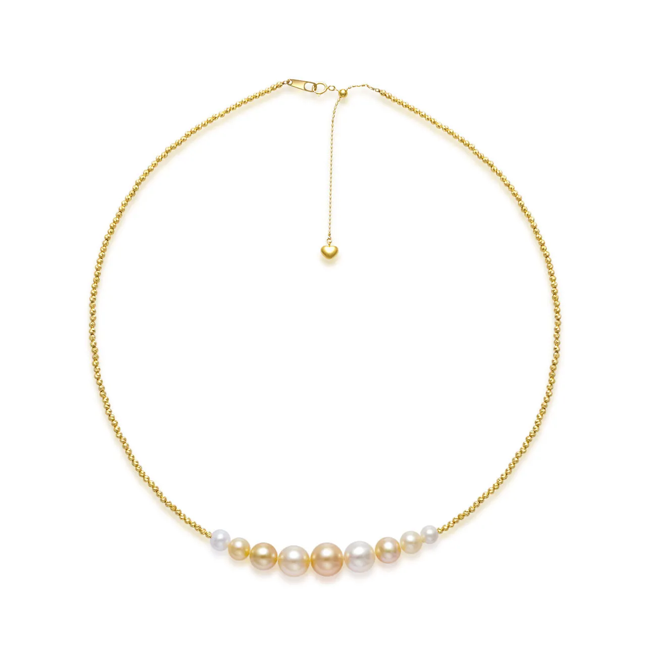 18k Gold South Sea Golden Pearl Necklace KN00209