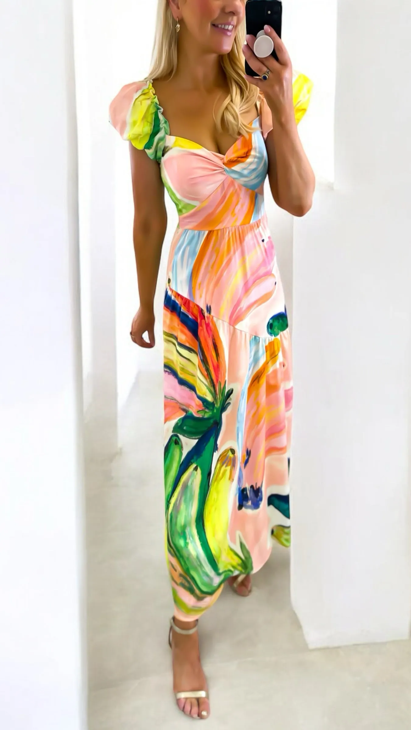 A1781 Hope & Ivy Arna Maxi Dress