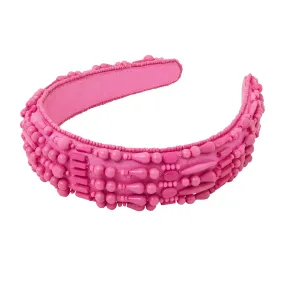 Accessorize London Women's Pink Mixed Bead Headband