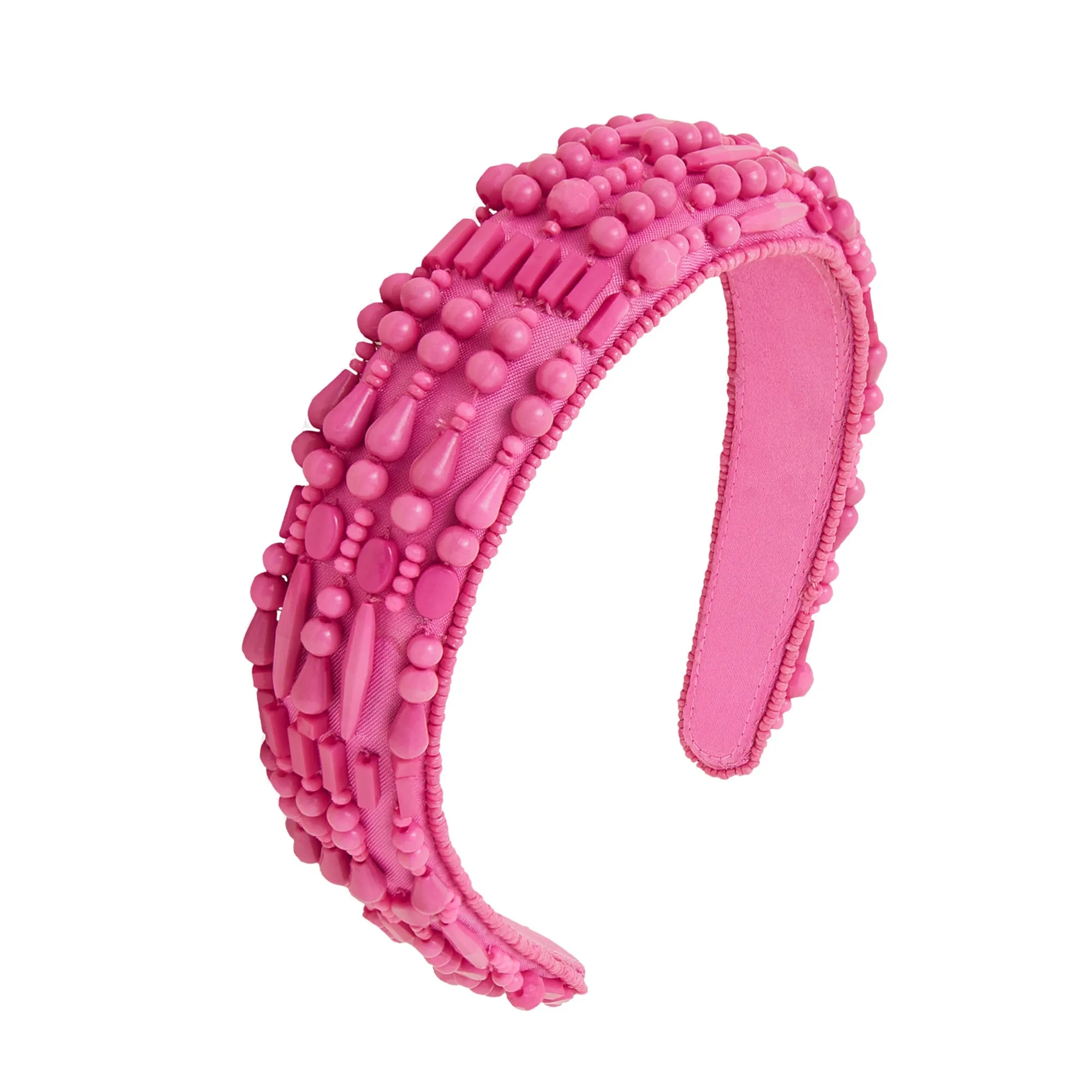 Accessorize London Women's Pink Mixed Bead Headband