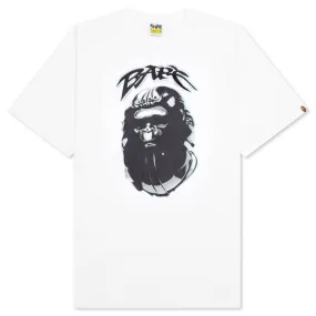 Ape Head Graffiti Tee - White