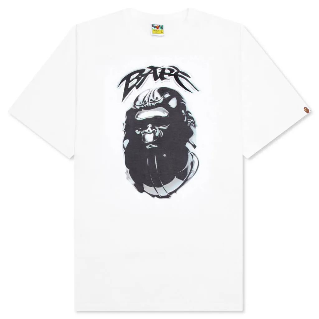 Ape Head Graffiti Tee - White