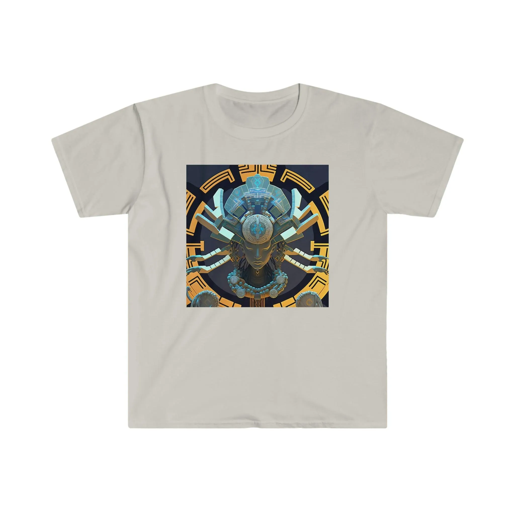 Artificial Intelligence Generated Art T-shirt - Men's and Women's Unisex - for Festival and Street Wear - Chaos Existence Bot v1.1