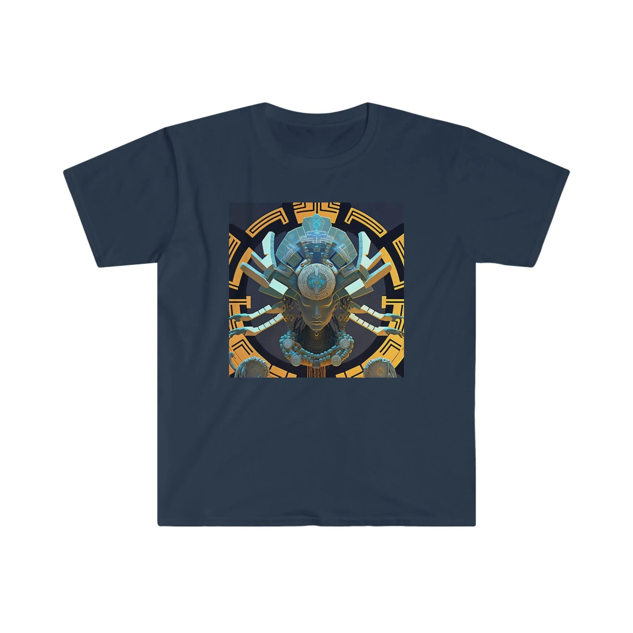 Artificial Intelligence Generated Art T-shirt - Men's and Women's Unisex - for Festival and Street Wear - Chaos Existence Bot v1.1