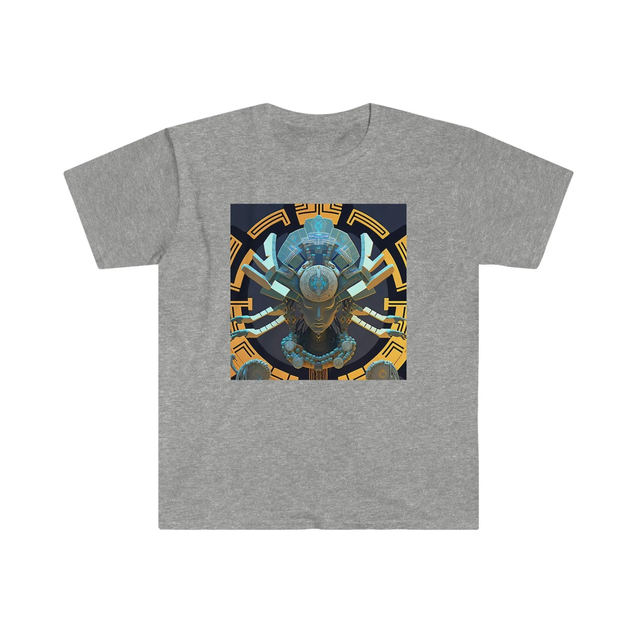 Artificial Intelligence Generated Art T-shirt - Men's and Women's Unisex - for Festival and Street Wear - Chaos Existence Bot v1.1