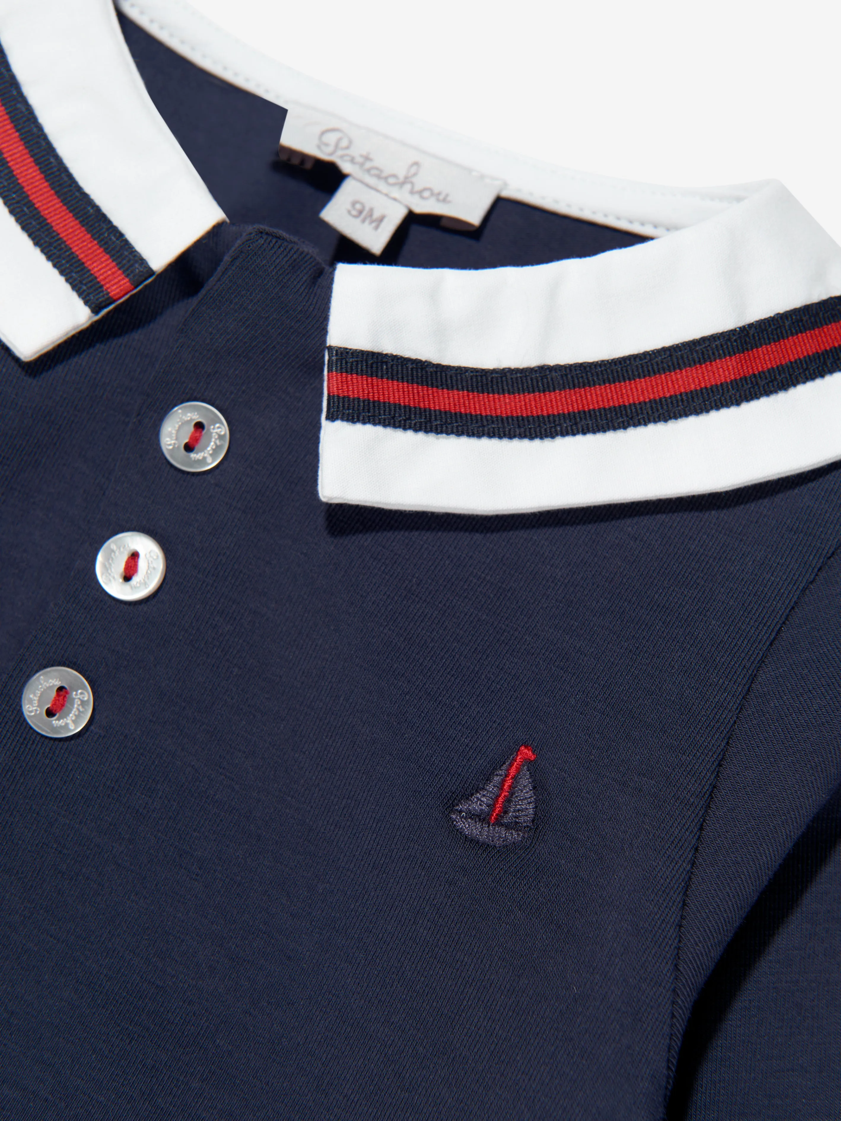 Baby Boys Branded Babygrow in Navy