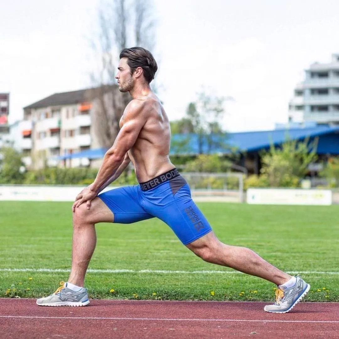 Better Bodies Compression Shorts - Strong Blue