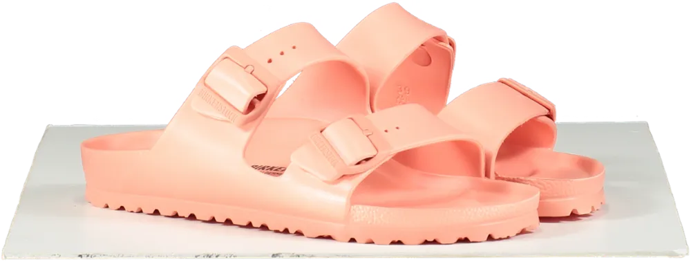 Birkenstock Pink Arizona Eva Narrow Fit Sandal In Coral BNIB UK 6 EU 39 👠