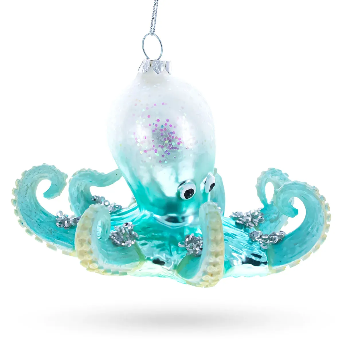 Blue Opulence Octopus Ornament