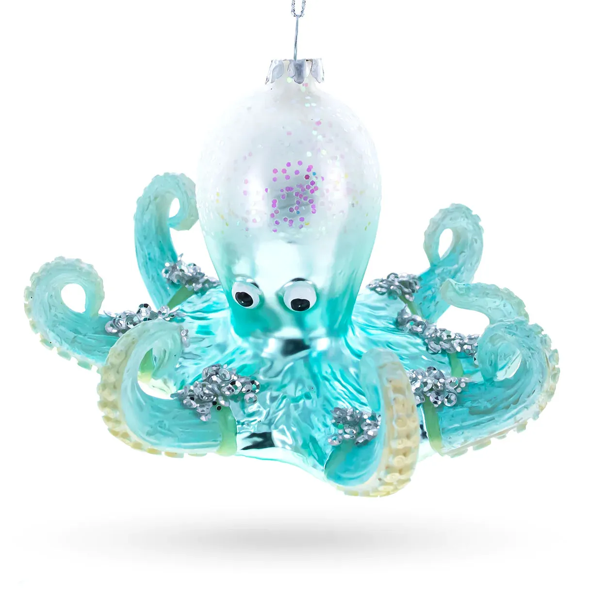 Blue Opulence Octopus Ornament