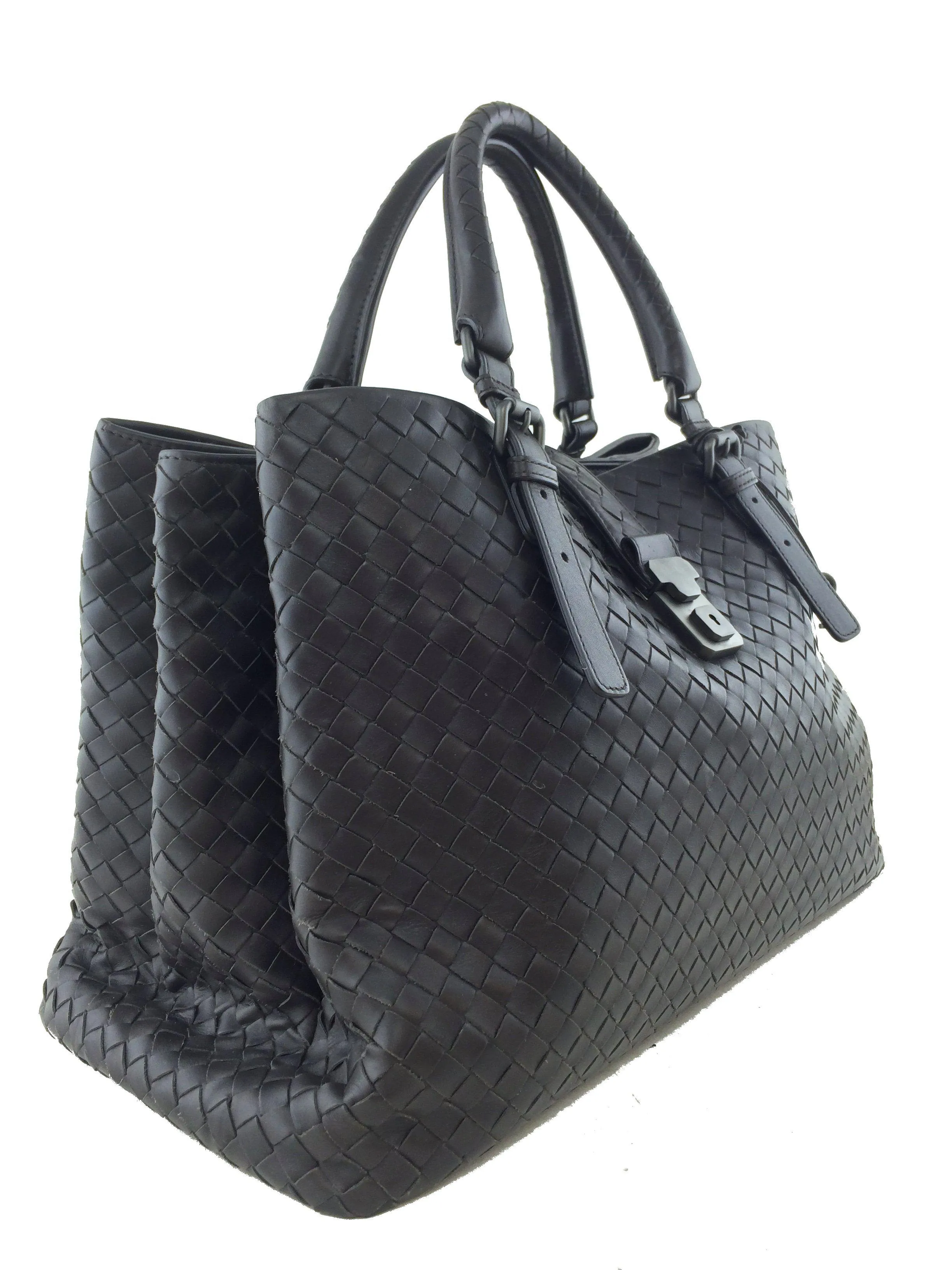 Bottega Veneta Roma Large Intrecciato Tote Bag