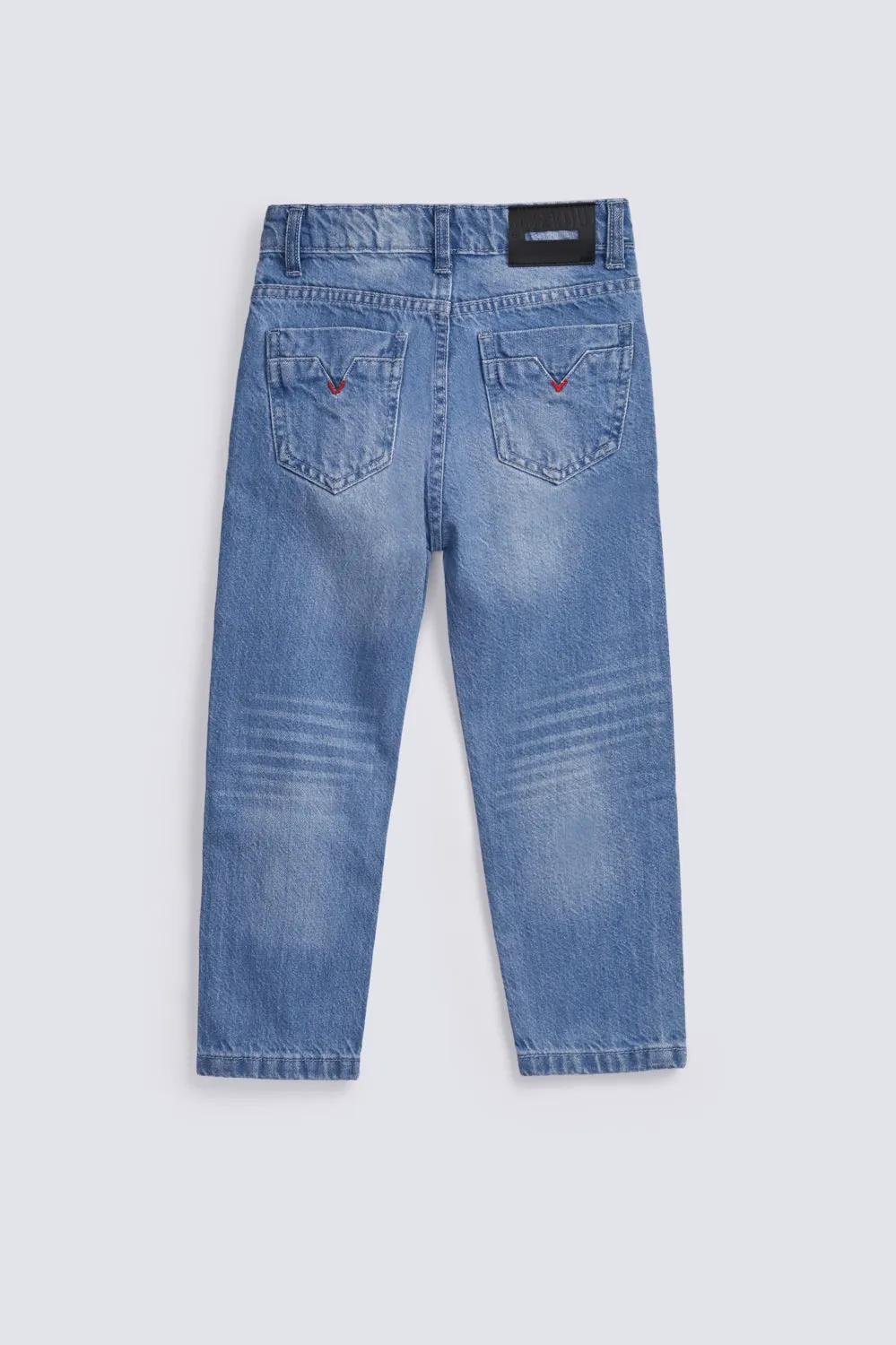 BOYS LIGHT WASHED DENIM