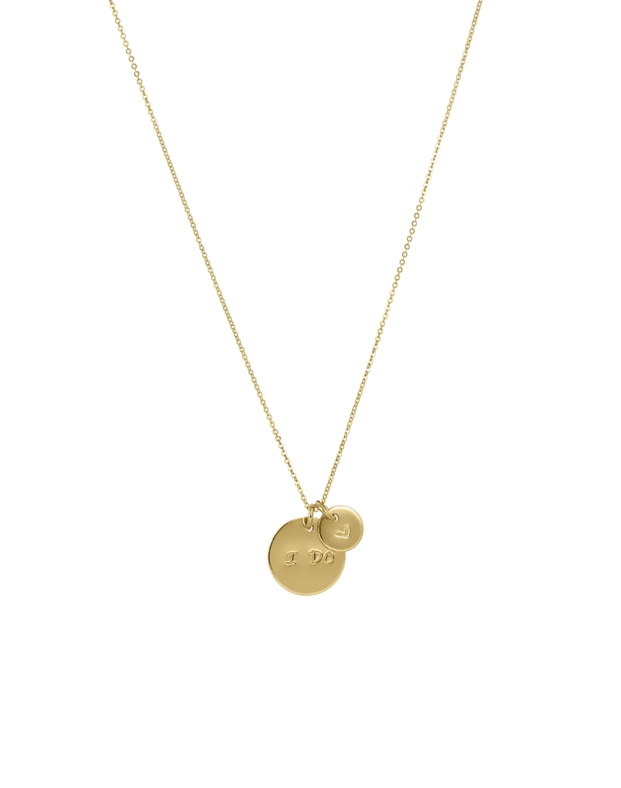 Bridal Two Disc Necklace