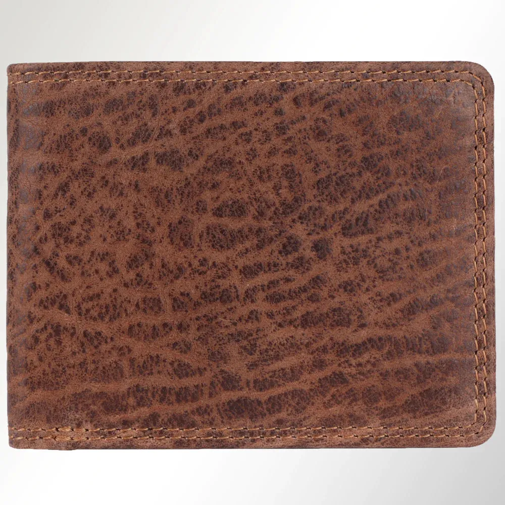 Brown Leather Bi-Fold Wallet