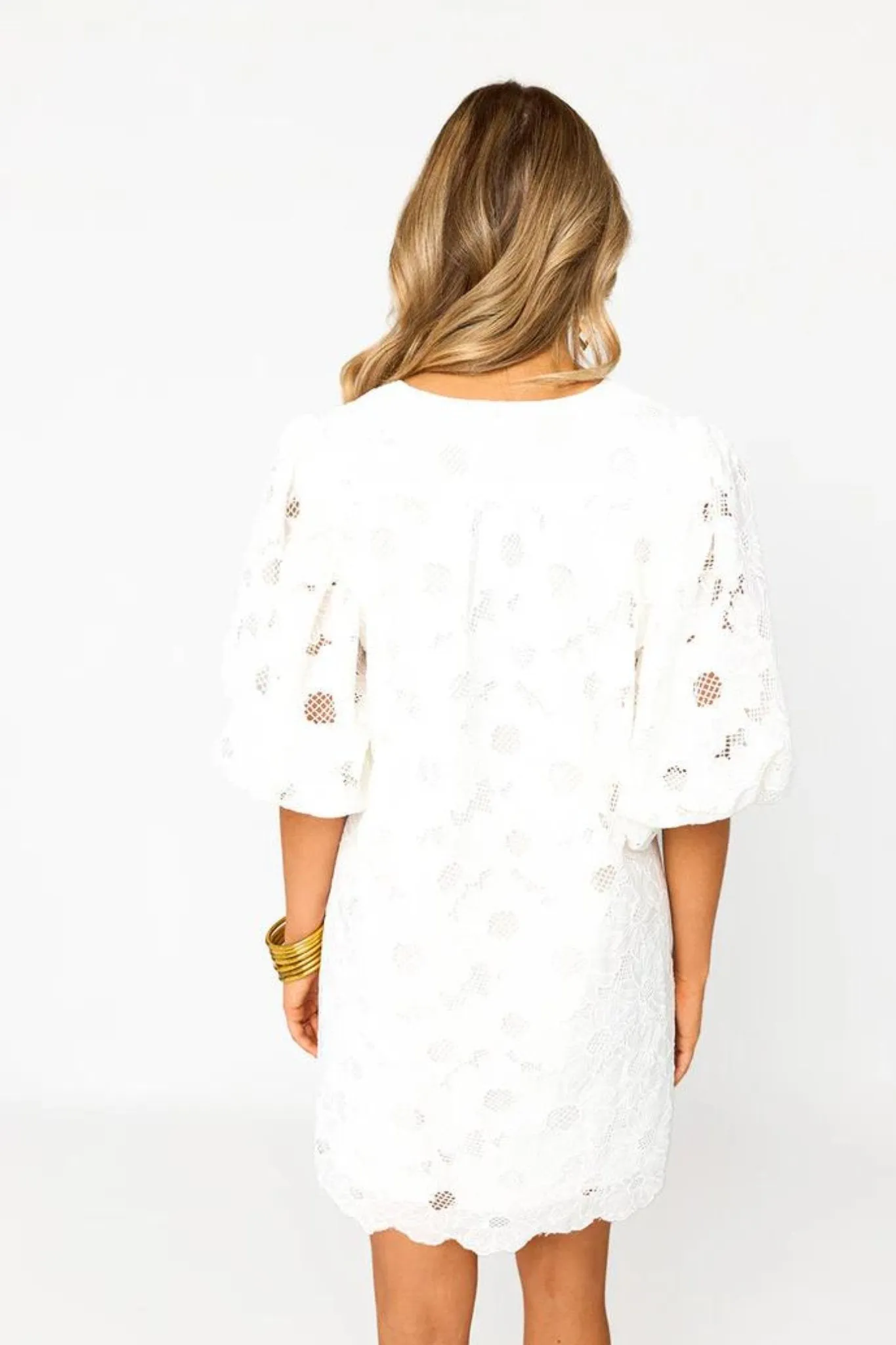 Buddy Love: Deb Lace Dress in White