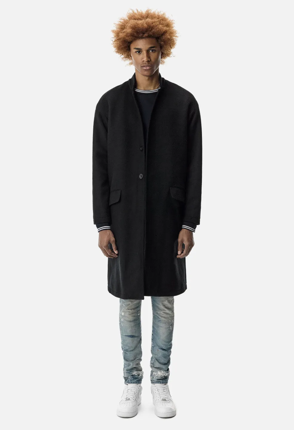 Cashmere Blend Topcoat / Black