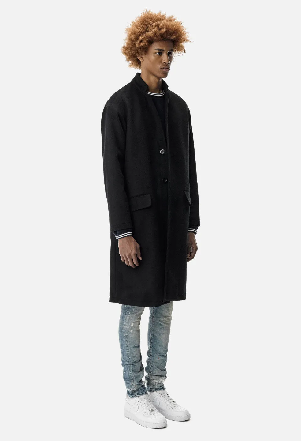 Cashmere Blend Topcoat / Black