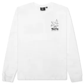 Chair Pencil Long Sleeve T-Shirt - White