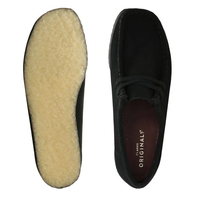 Clarks Wallabee women black