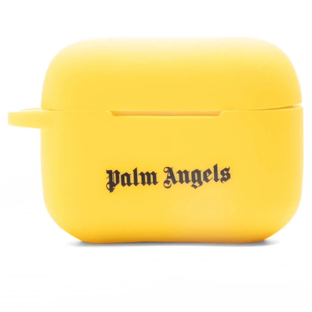 Classic Logo Airpod Case Pro - Yellow/Black