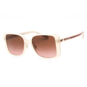 Coach 0HC8375 Sunglasses Brown/Brown Peach Gradient Women's