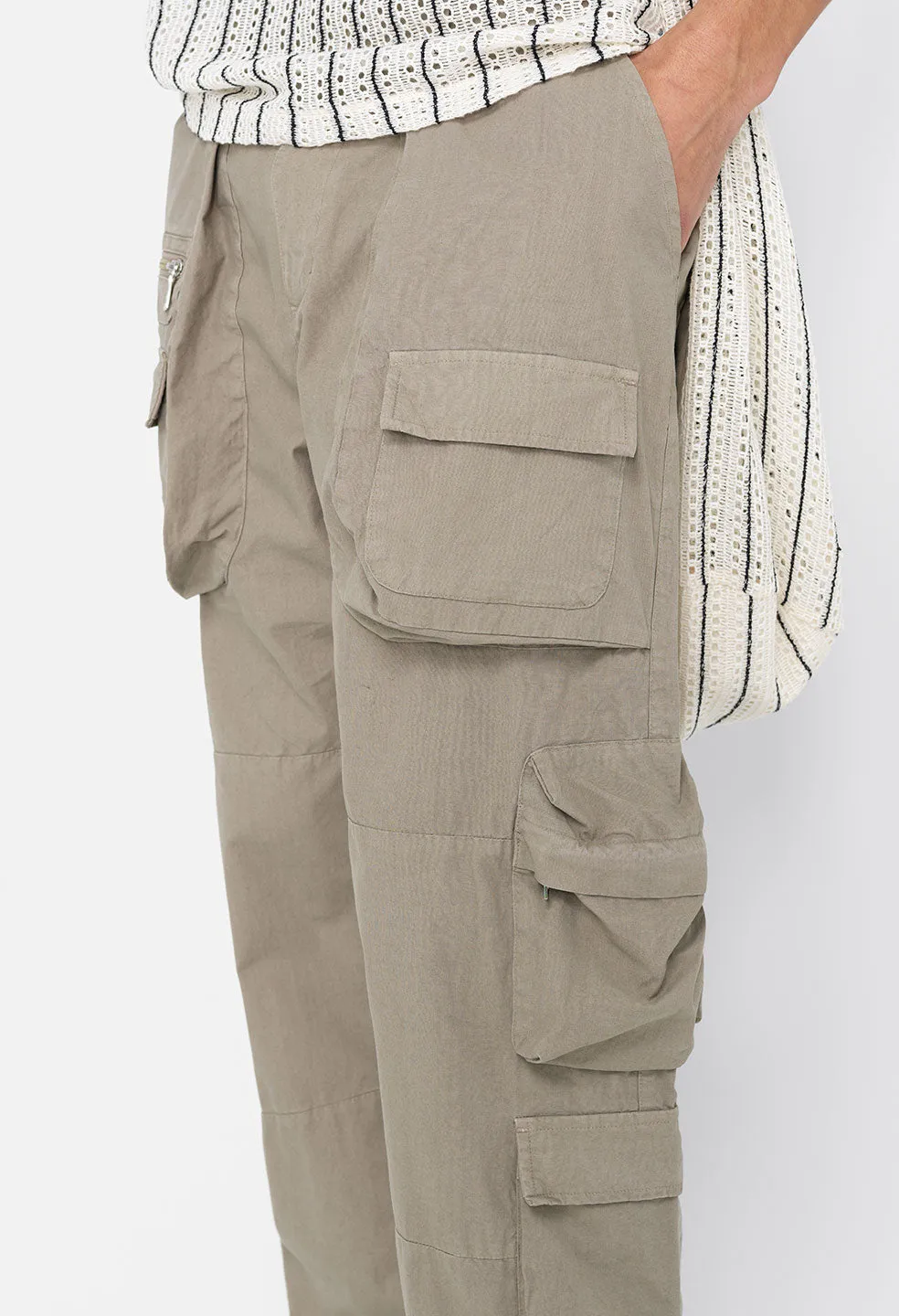 Cotton Himalayan Cargo Pants / Tan