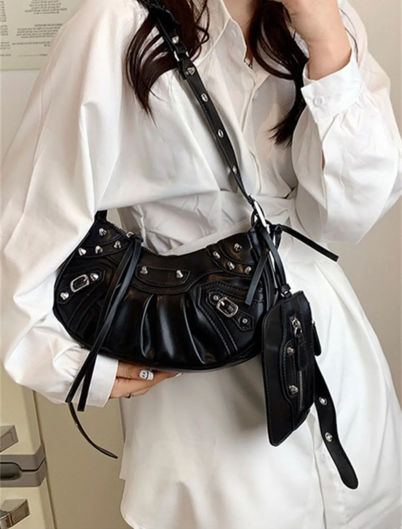 Crystal XZ Black Designer Bag