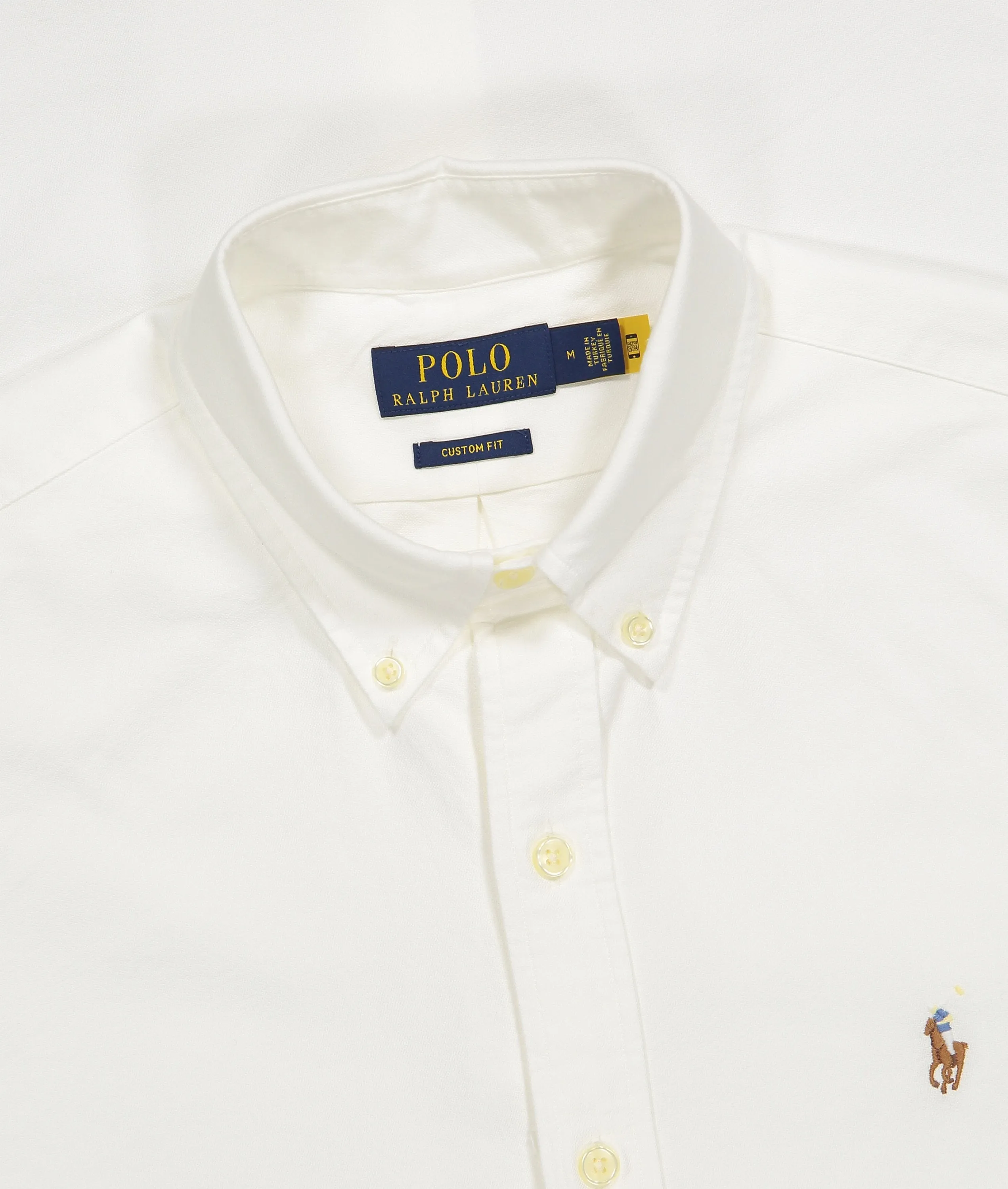 Custom Fit Oxford Shirt - White