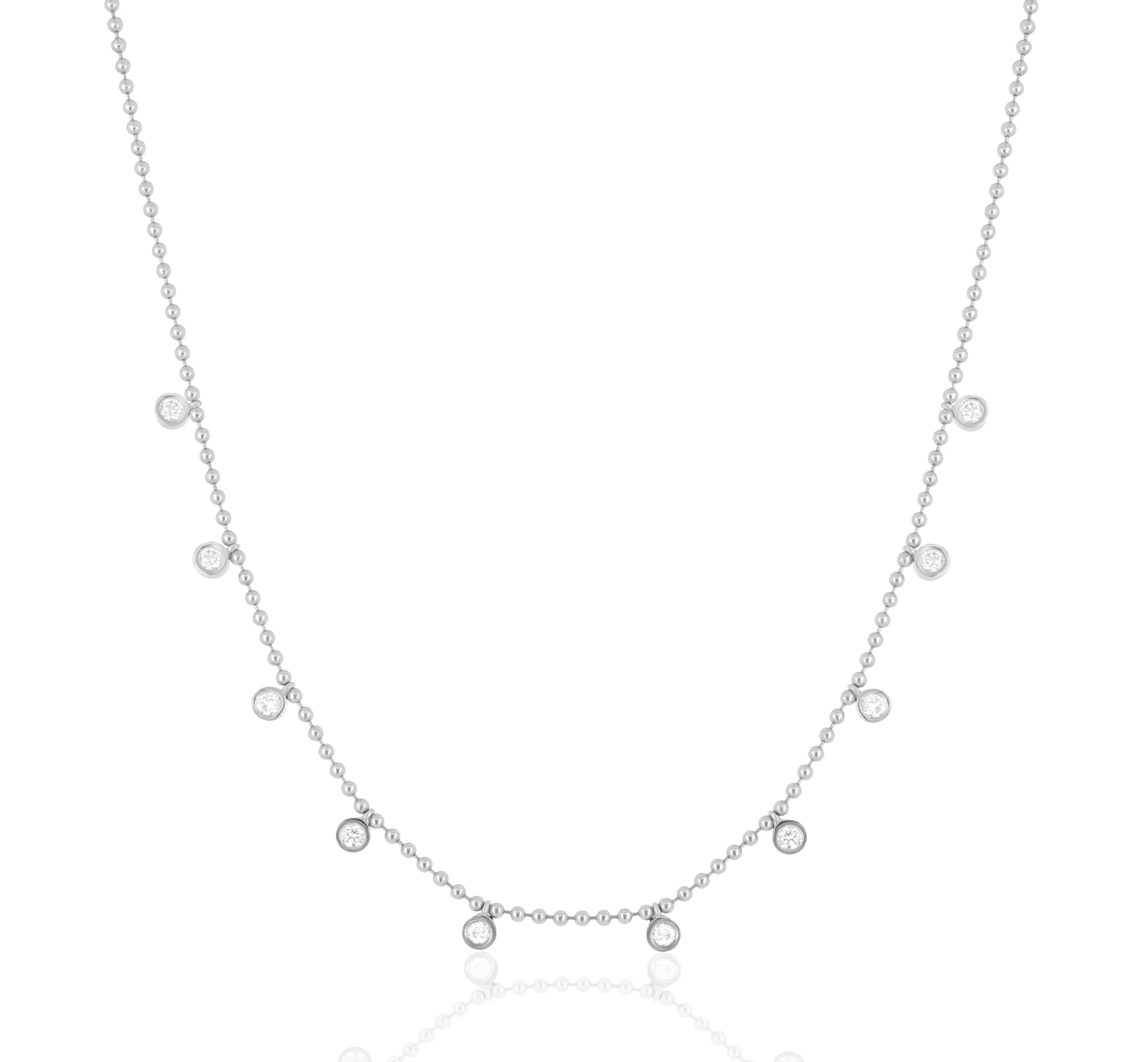 Dancing Diamond Station Necklace