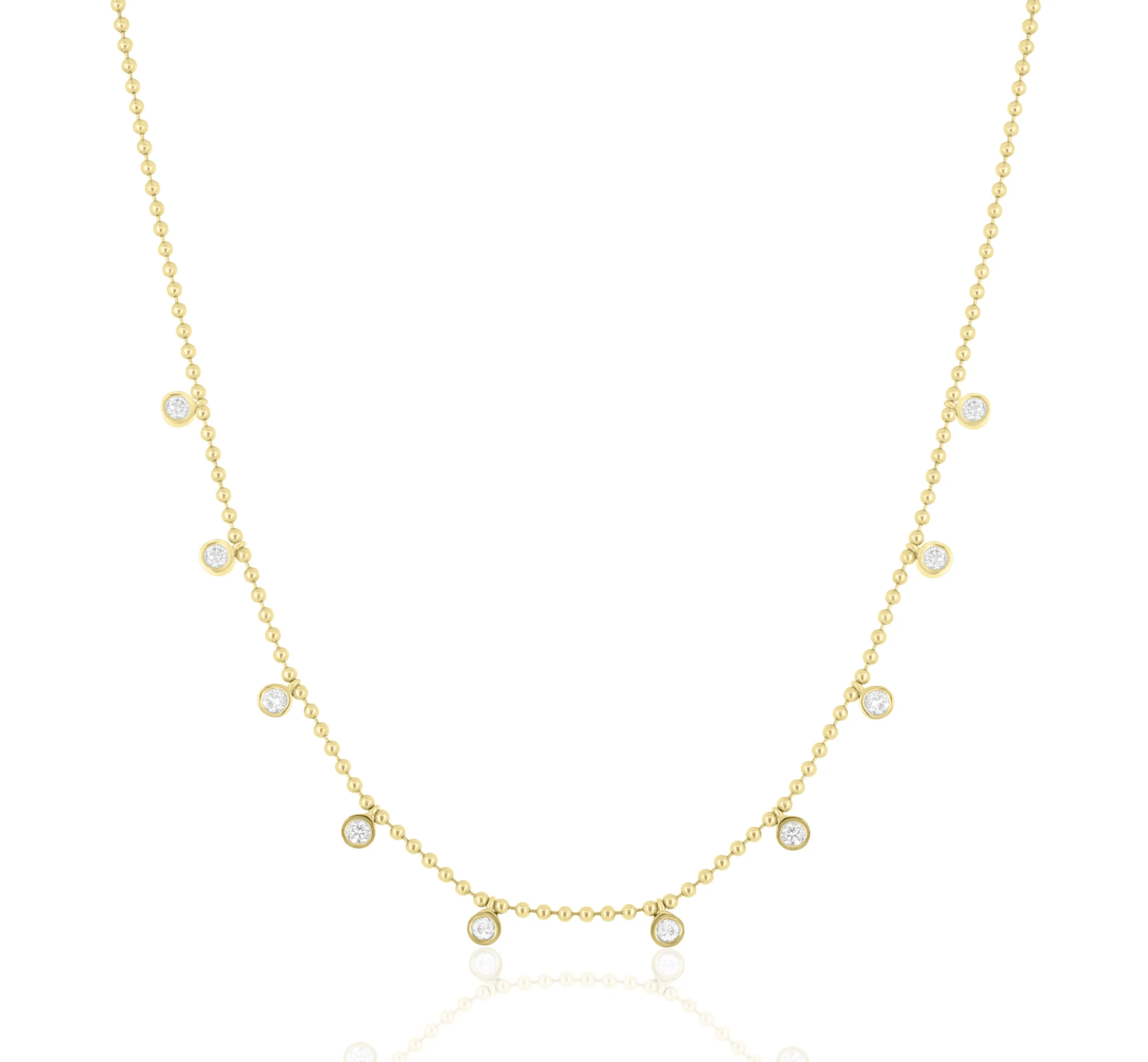 Dancing Diamond Station Necklace