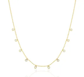 Dancing Diamond Station Necklace