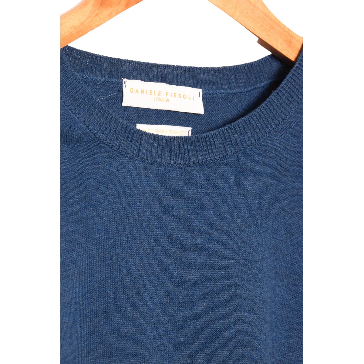 Daniele Fiesoli Cotton Crewneck DF 0320 23 bluette