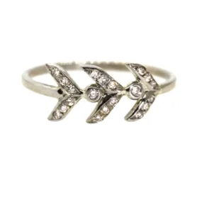 Diamond Angel Wing Ring