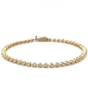 Diamond Bezel Tennis Bracelet