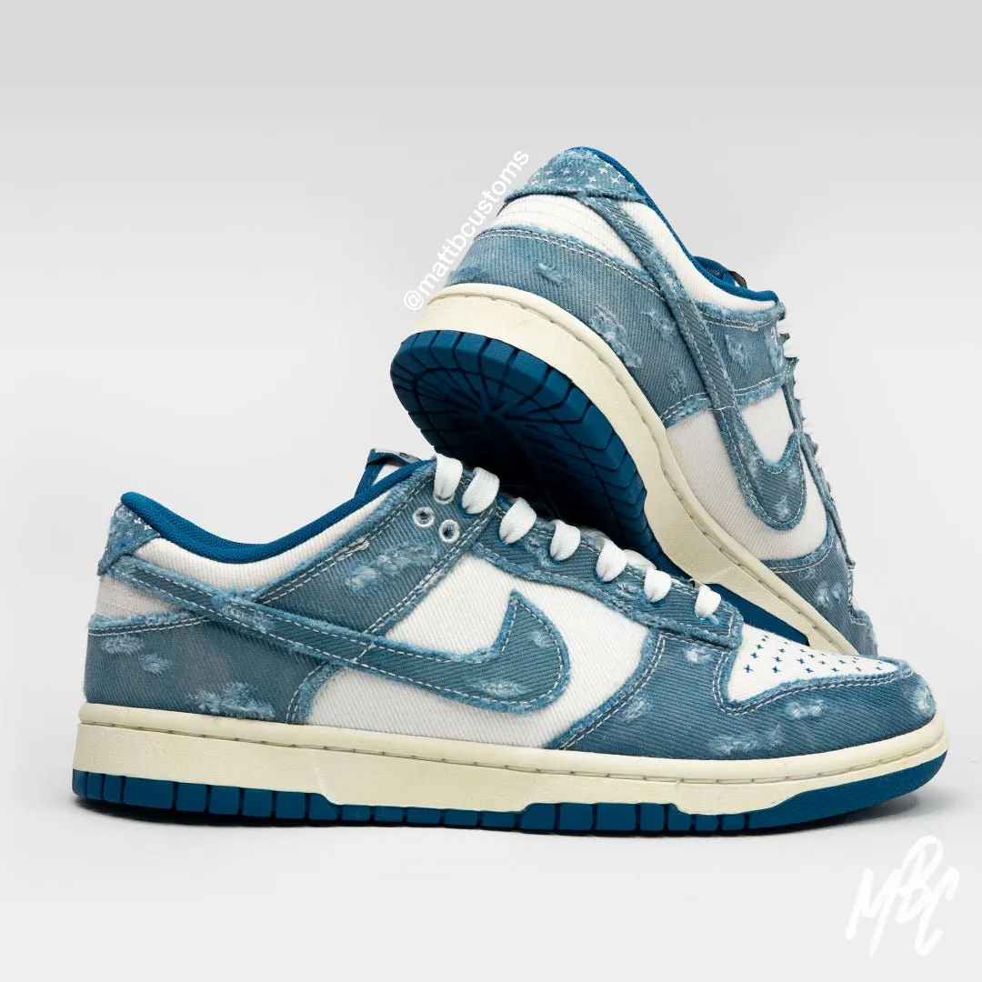 Distressed Denim - Dunk Low Custom