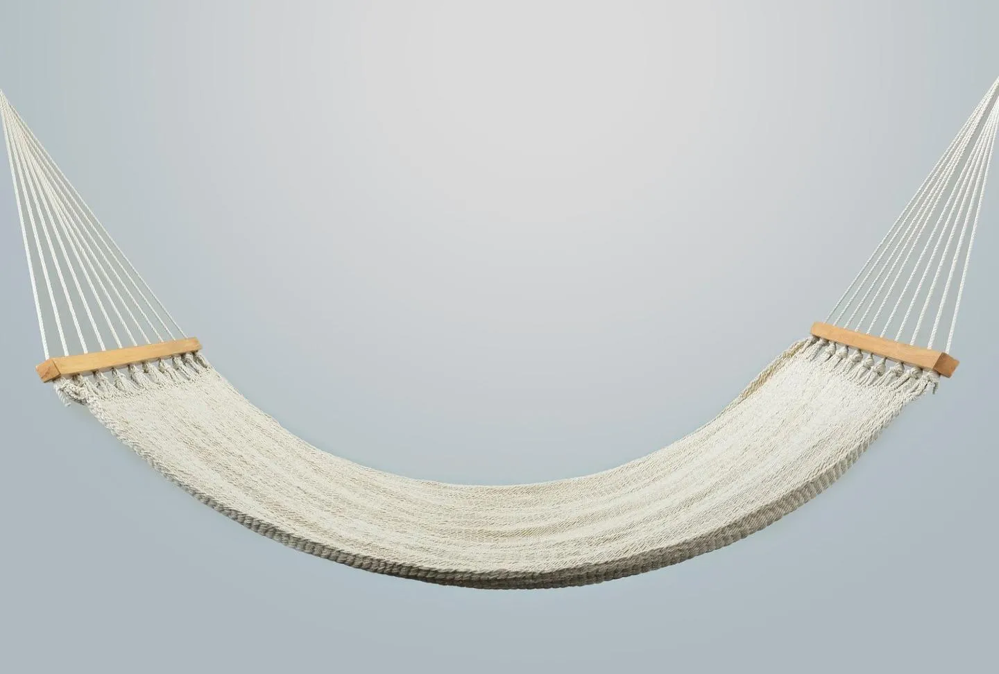 Earth Organic Natural Cotton Hammock (Wooden Bar)