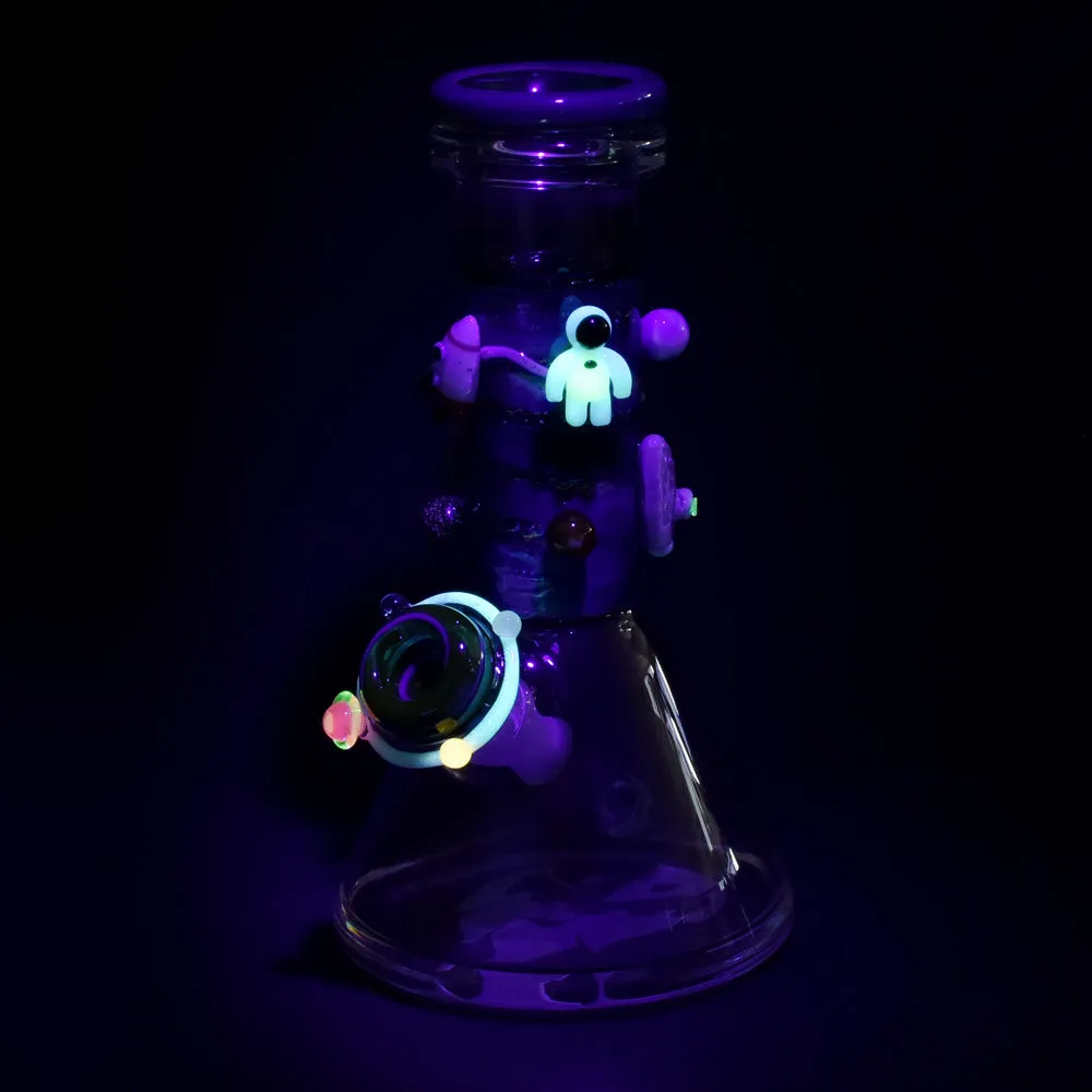 Empire Glassworks Galaxy Beaker Water Pipe 8"