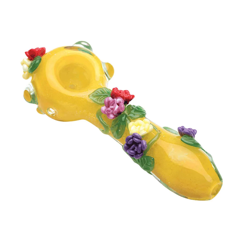 Empire Glassworks Sunshine Garden Spoon Pipe 4"