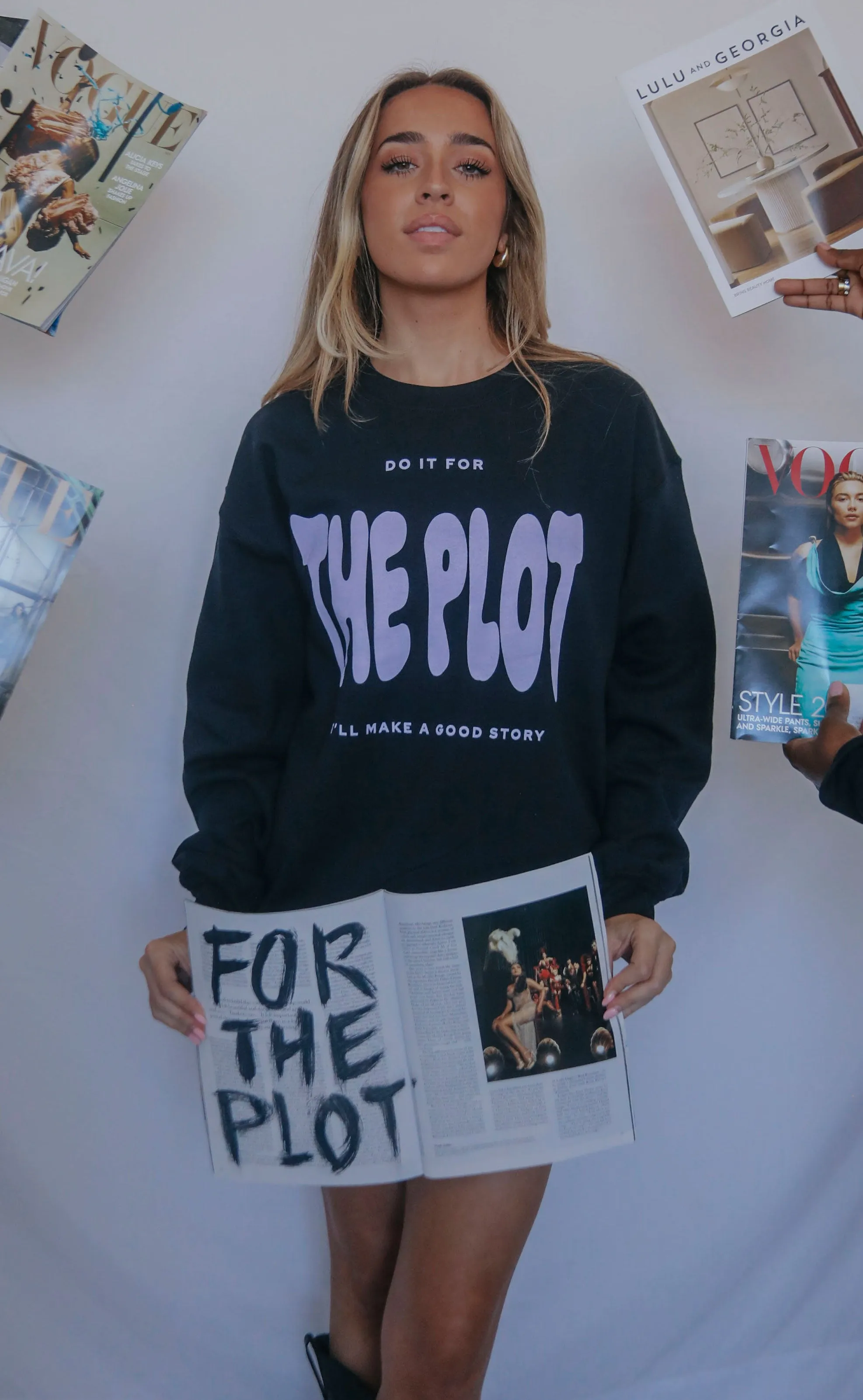 friday   saturday: the plot sweatshirt