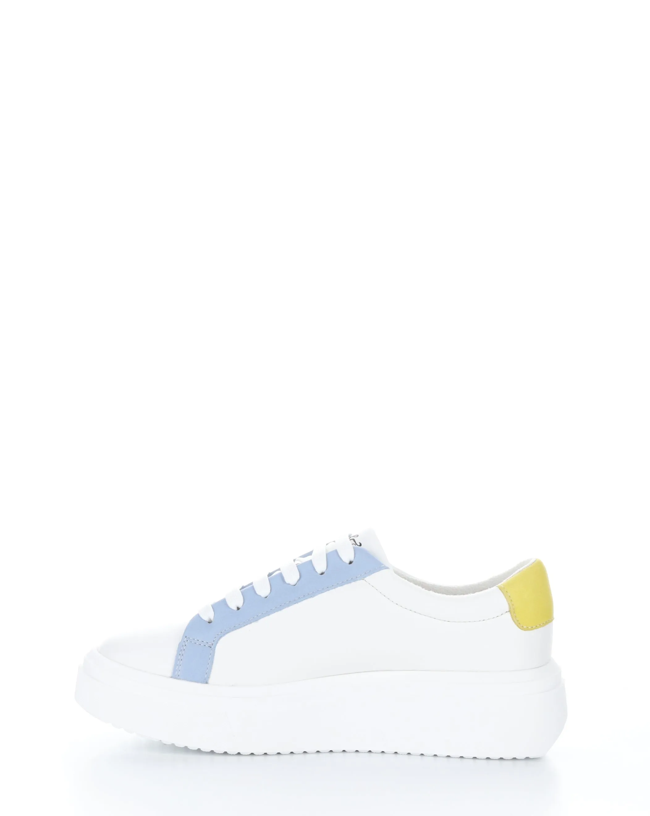 FUZI WHITE/SKY/YELLOW Lace-up Shoes