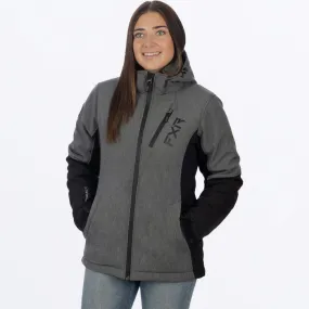 FXR Women's Vertical Pro Insulated Softshell Grey Heather/Black