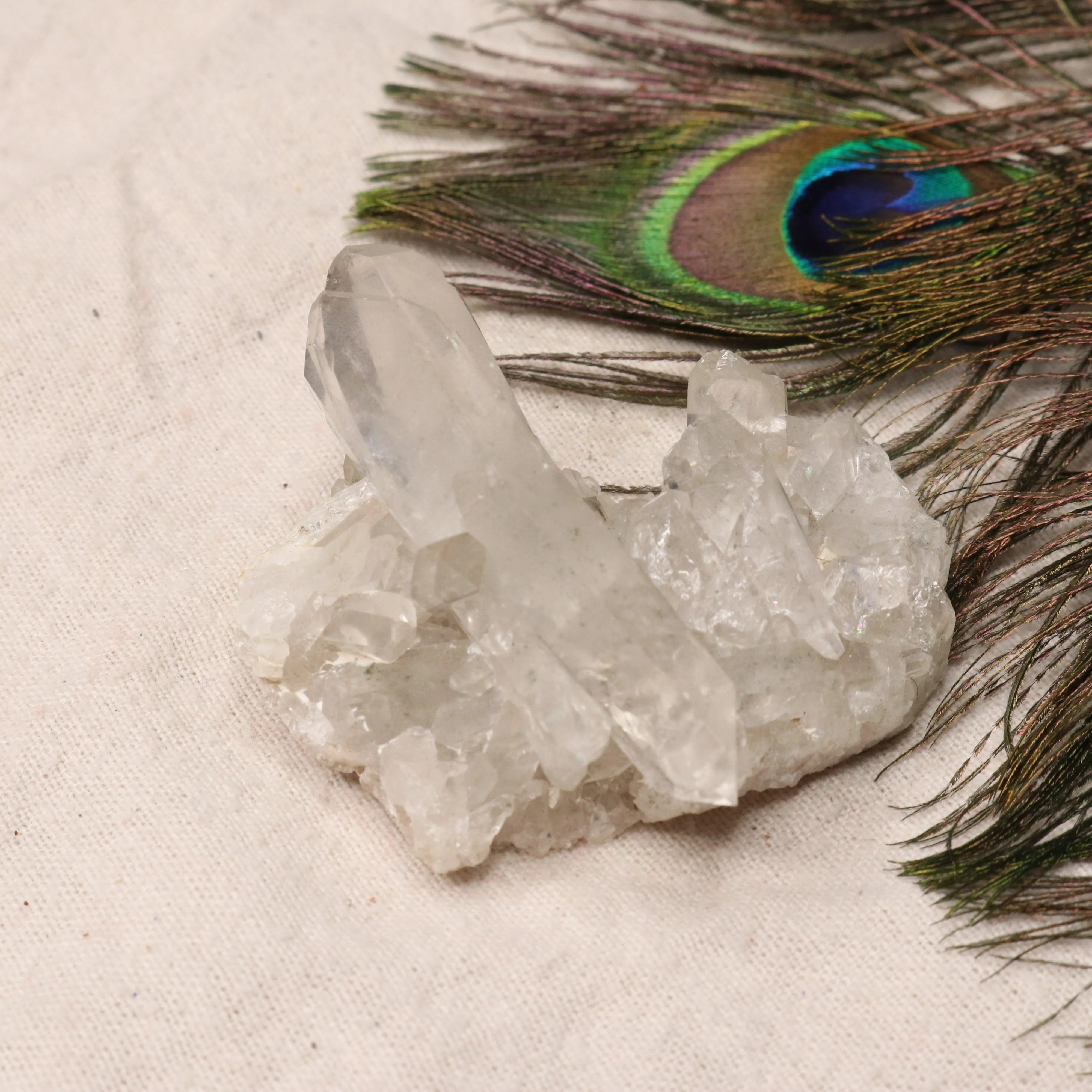 Grade A Lithium Quartz Cluster with Rainbows from Brazil~ Specimen #1