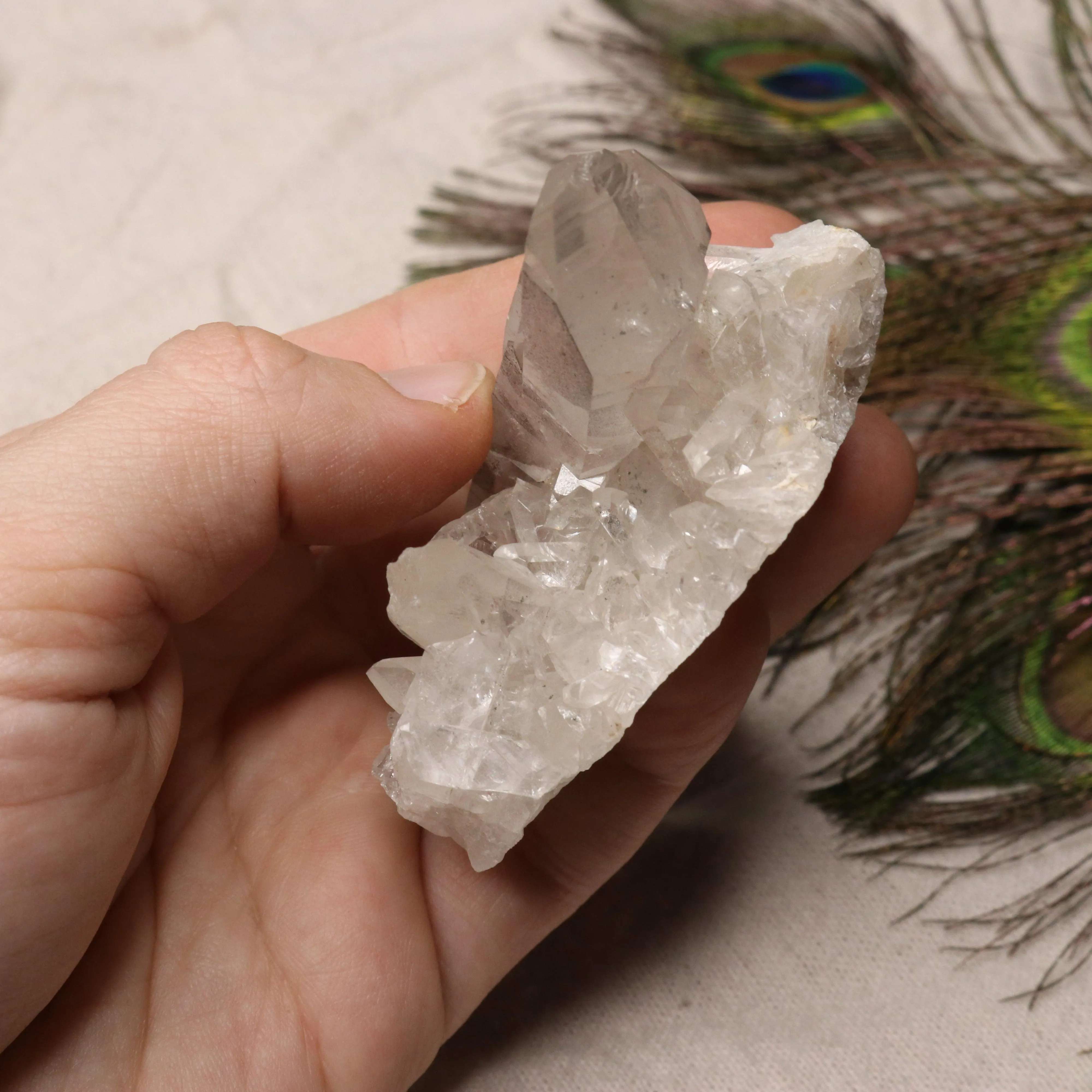 Grade A Lithium Quartz Cluster with Rainbows from Brazil~ Specimen #1