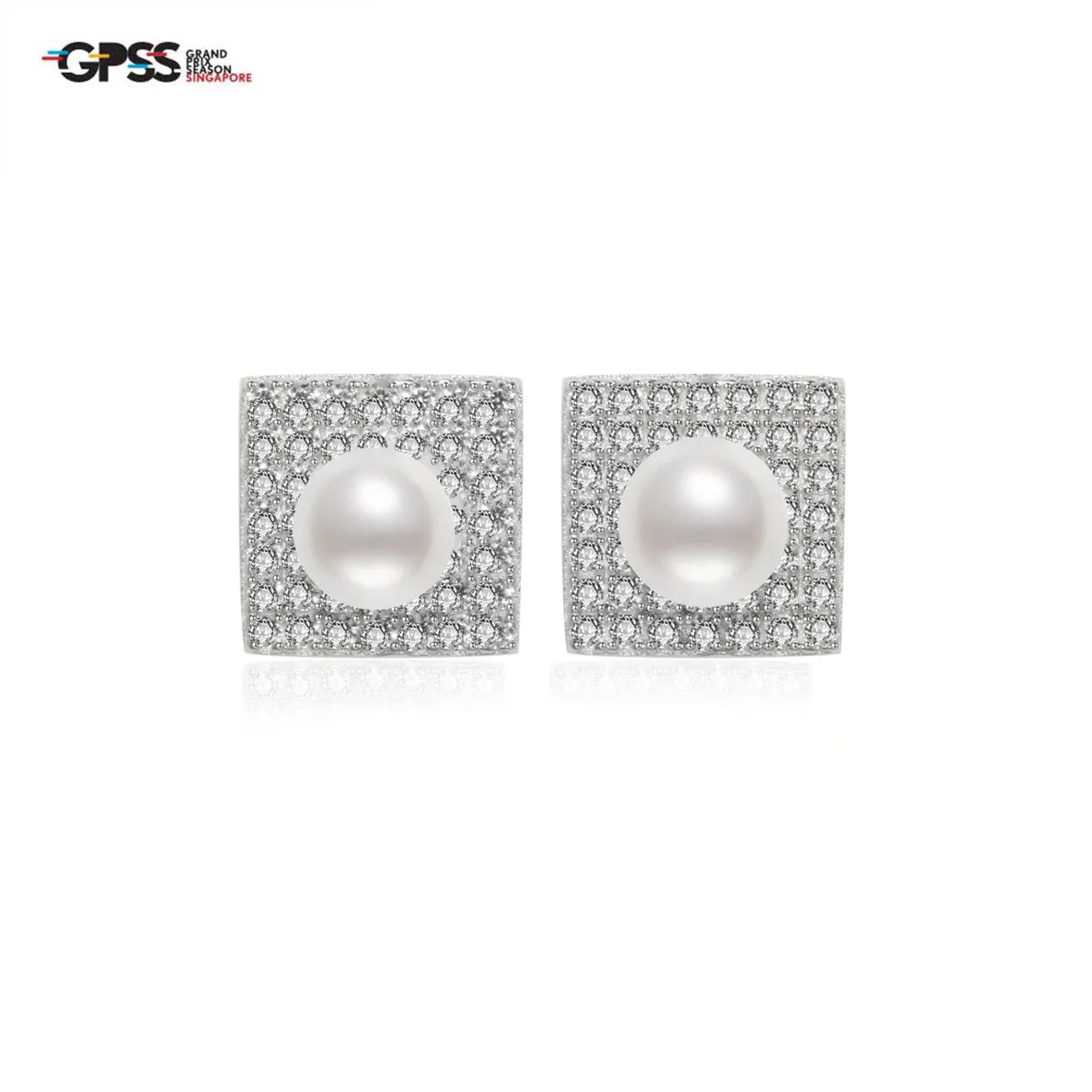 Grand Prix Season Singapore Formula One Freshwater Pearl Earrings WE00452 | New Yorker