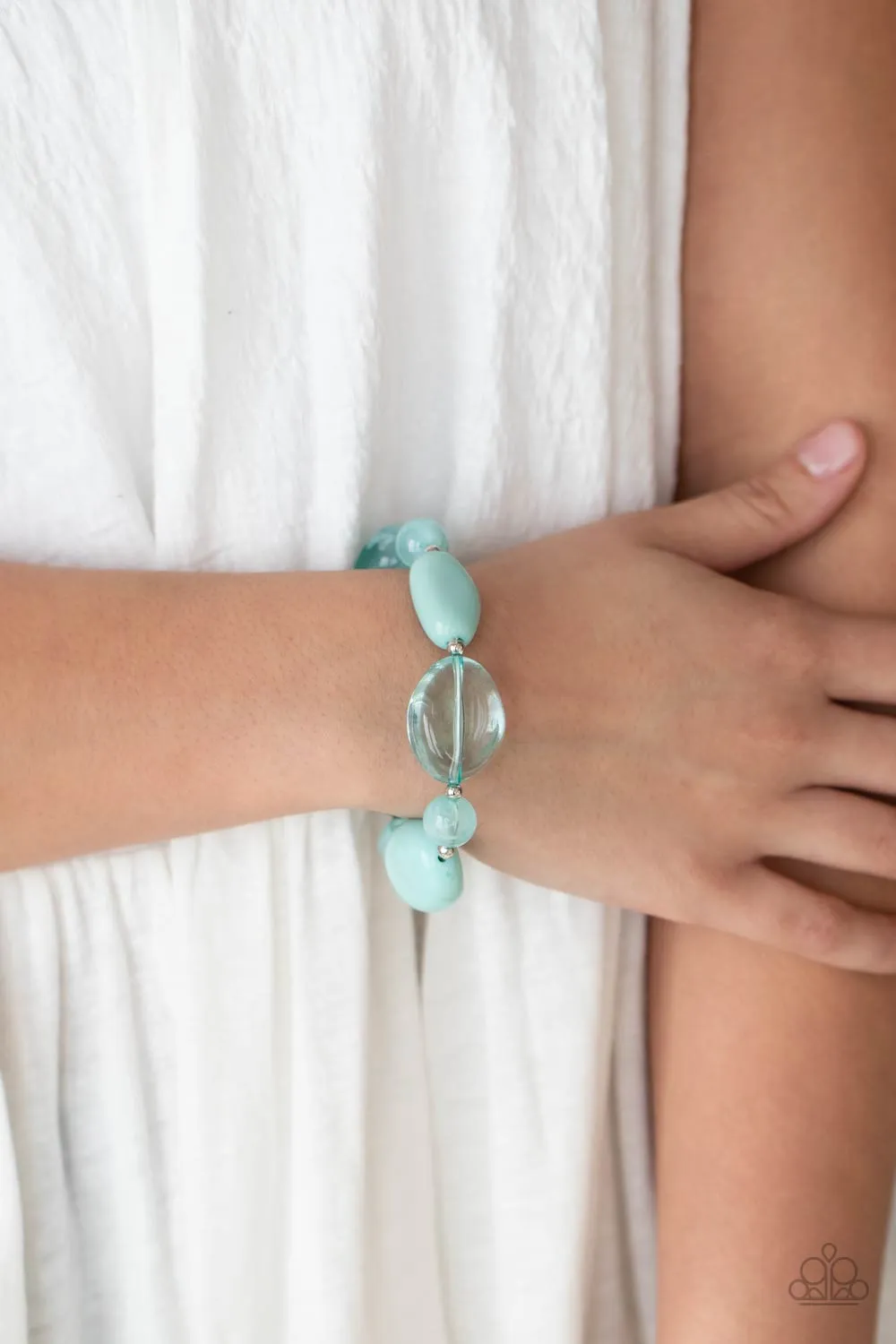 I Need a STAYCATION - Blue Paparazzi Bracelet