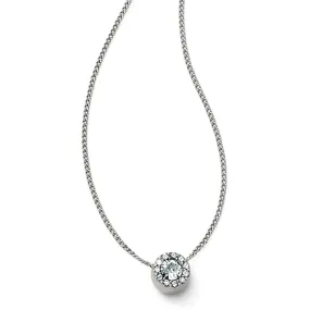 Illumina Mini Solitaire Necklace in Silver