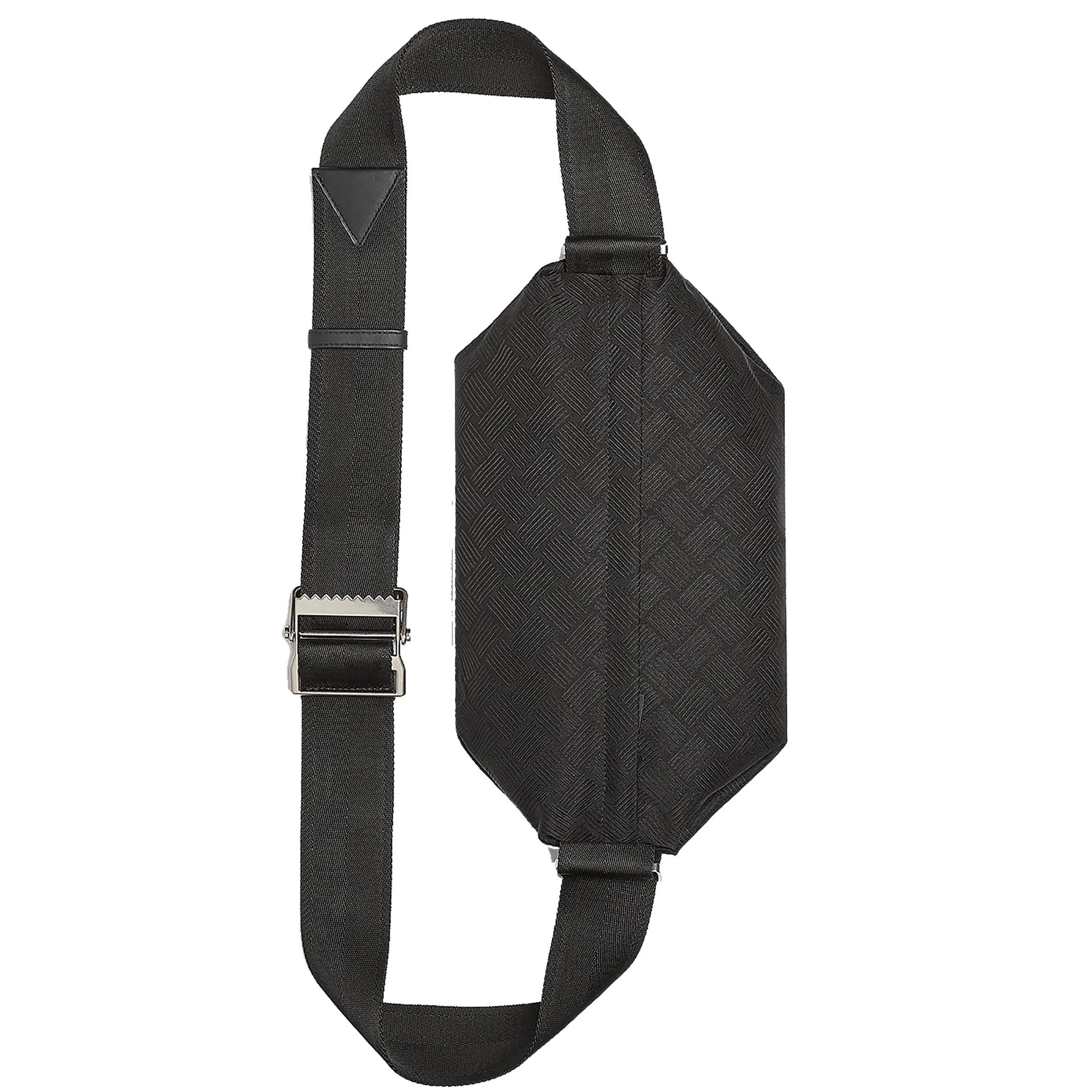 Jacquard Nylon Belt Bag, Black