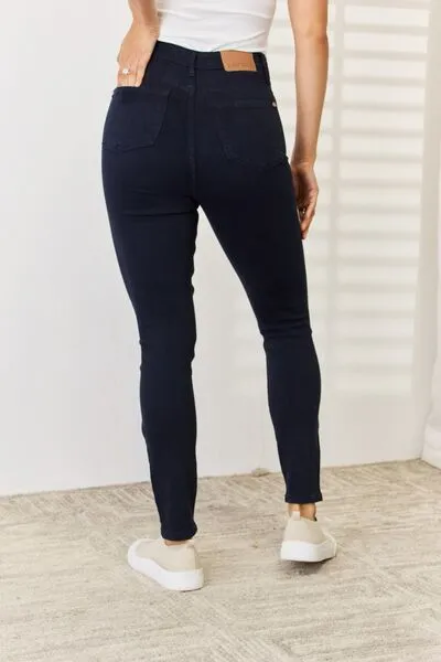 Judy Blue Navy Garment Dyed Tummy Control Skinny Jean (Online Exclusive)