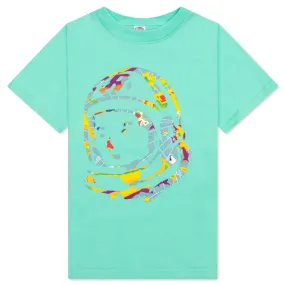 Kids Helmet Traveler S/S Tee - Biscay Green